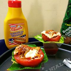 Tomato pizza cups A picture of Tomato pizza cups.