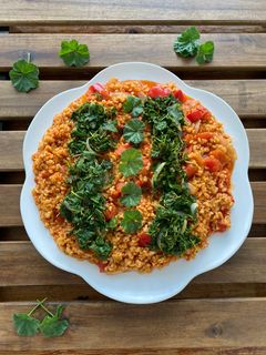 صورة لوصفة برغل بالبندورة