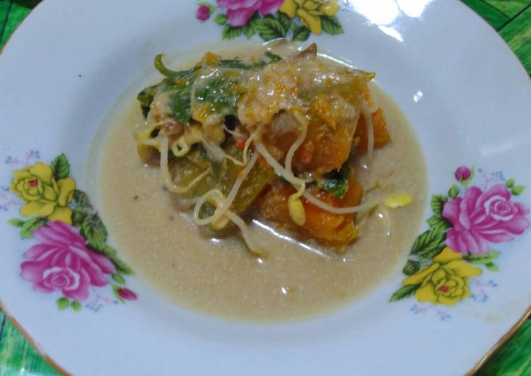 Bahan Membuat Lodeh Waluh / labu kuning  masak santan / pumpkin with coconut milk, Sempurna