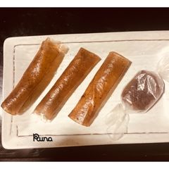 A picture of Aam Paapad (Raw mango sheets).