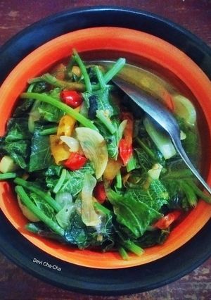 Foto resep 164). Tumisan Sayur Pucuk Daun Labu Siam 🥗