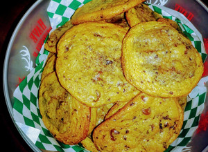 A picture of Kahlua and Irish Cream Espresso Chip Cookies.