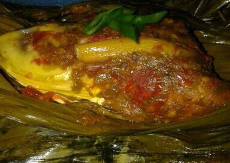 Resep Pepes bandeng bumbu seadanya Anti Gagal