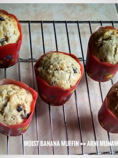 Foto resep Moist Banana Muffin