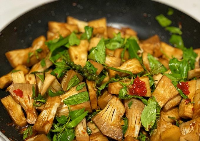 Mít non kho nước tương thành phẩm