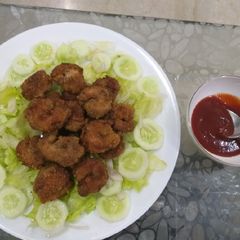 A picture of Butter fly prawns.