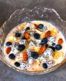 Eatclean -Smoothie Bowl- Sinh Tố Chuối Sữa Topping Trái Cây và Hạnh Nhân