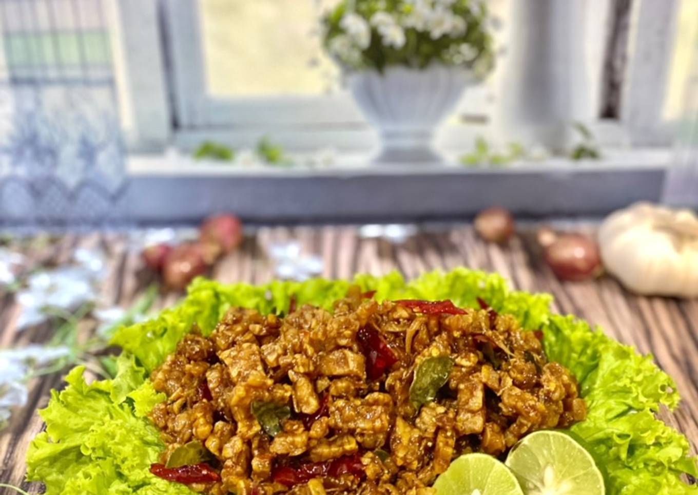 Kering Tempe Teri Medan (crunchy & spicy)