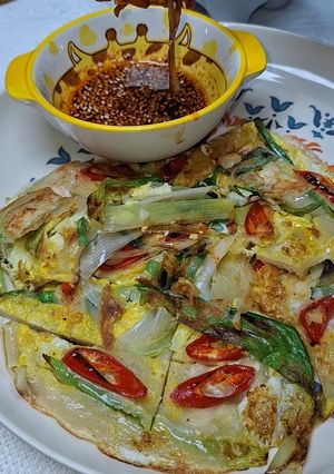 Foto resep Pajeon (Korean Scallion pancake)