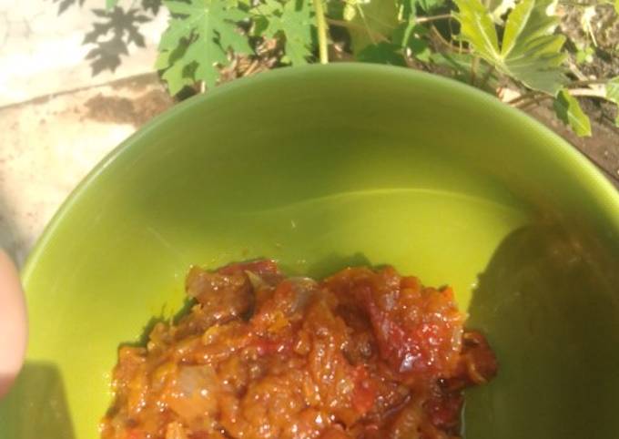 Resep: Sambal bawang praktis Menu Enak