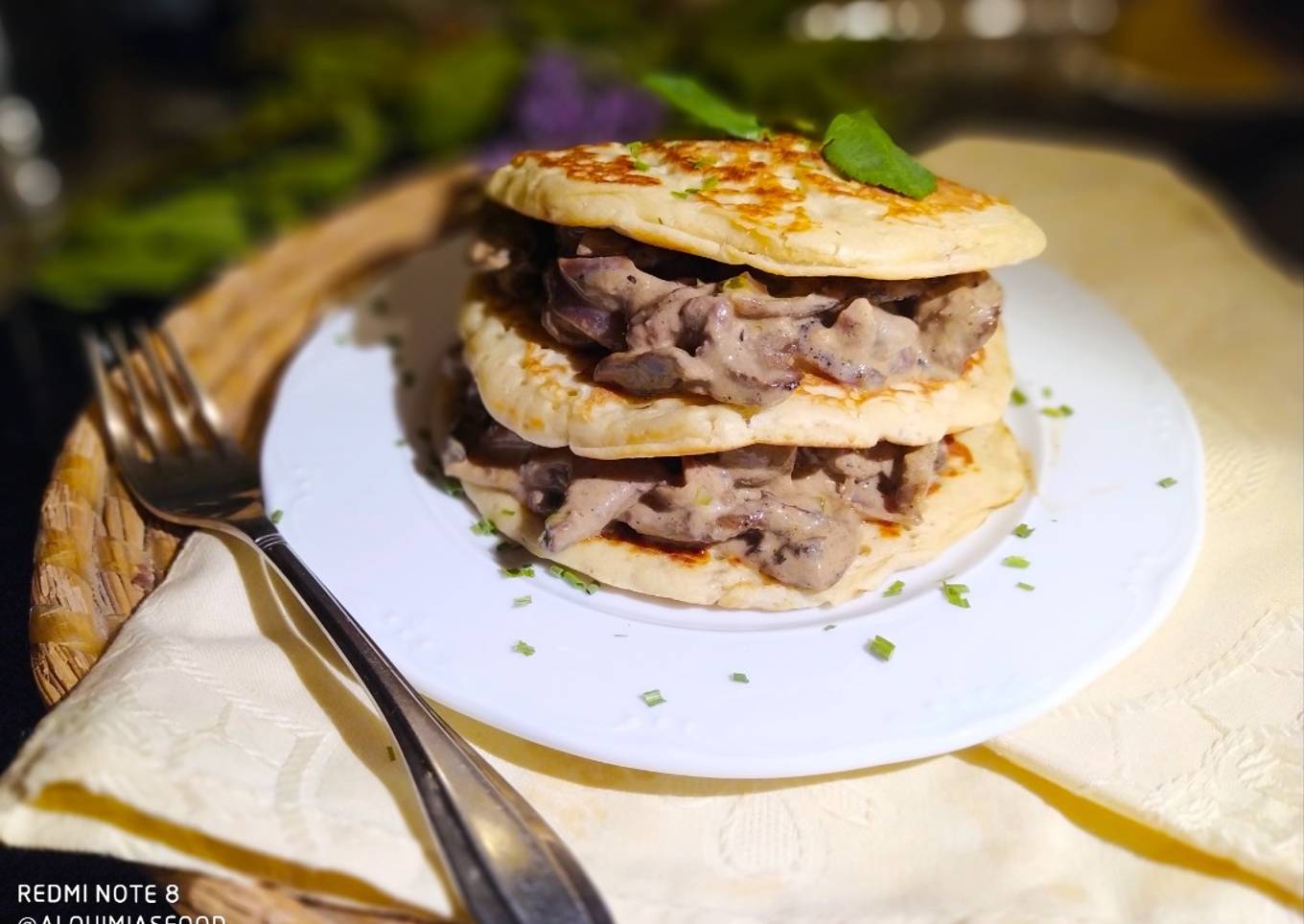 Tortitas de Sésamo rellenas de Cierva Adobada Cremosa