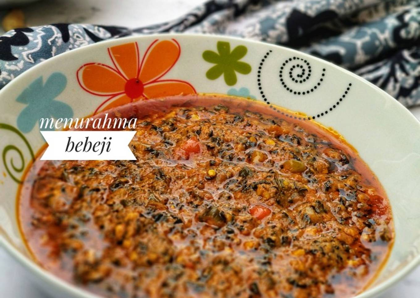 Soup of shuvak / bitter leaves and peanuts