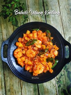 Foto resep Balado Udang Kentang
