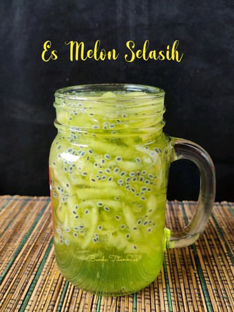 Cara Gampang Menyiapkan Es Melon Selasih Irit Untuk Jualan
