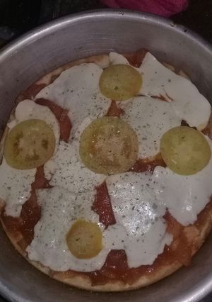 Una foto de Pizza celiaca