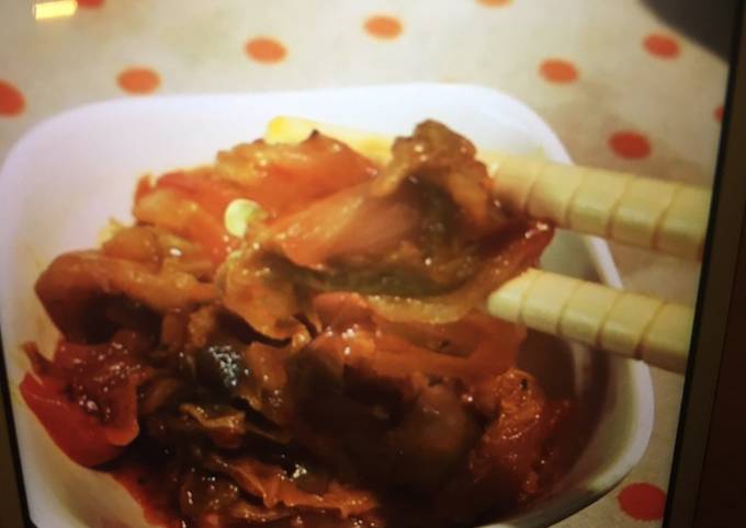 Guida passo passo a Fai Premiato Stufato di cavolo cinese piccante 🌶