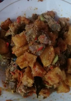 Foto resep Sambel kentang hati ampela sederhana