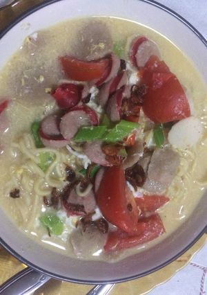 Foto resep Mie godok baso sosis
