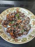 Sweet and spicy Chinese chicken