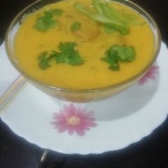 A picture of Methi Pakoda Kadhi.