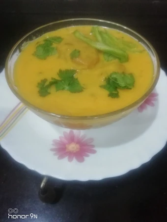 Easy Way Make Methi Pakoda Kadhi which Delicious