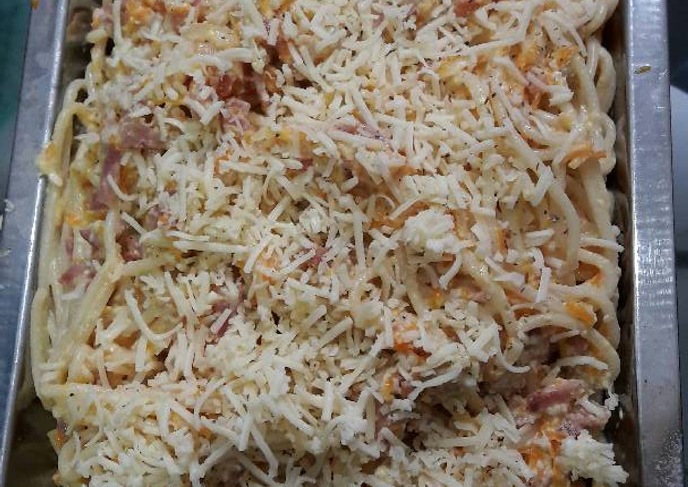 Spaghetti Carbonara ala Mamak Vallie