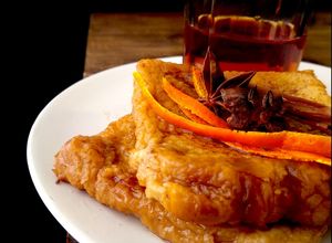 Foto principal de Torrijas de vino Moscatel con almíbar {en horno}
