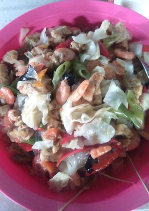 Foto resep Sayur oseng udang tempe