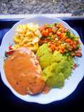 Steak Ayam Saus Creamy Spaghetti&Mashed Sweet potato🍠😋
