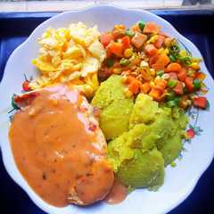 Steak Ayam Saus Creamy Spaghetti&Mashed Sweet potato🍠😋-レシピのメイン写真