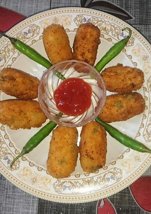 A picture of Corn cheese cutlet.