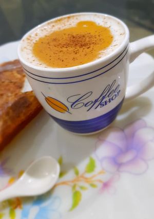 A picture of Creamy dalgona Coffee☕.