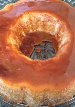 A picture of Cream Cheese Flan.