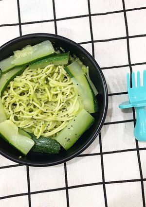 Hình của món MỲ Ý SỐT BƠ BÍ NGÒI (blw).