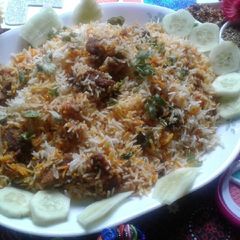 A picture of Mutton biryani.