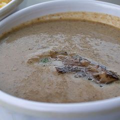 Slow cooker Chicken and Mushroom Soup A picture of Slow cooker Chicken and Mushroom Soup.