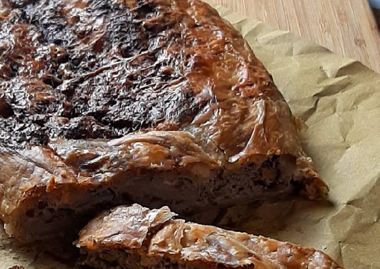 Strudel salato di radicchio e provola