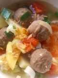 Sop Bakso - aneka sayuran