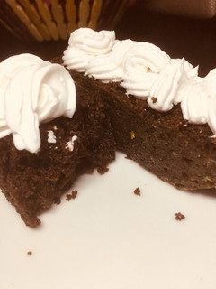 A picture of Eggless Butter-less milk-less chocolate cake.