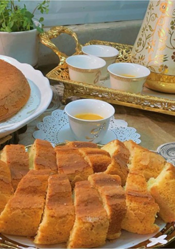 صورة لوصفة كيكة الحليب الساخن