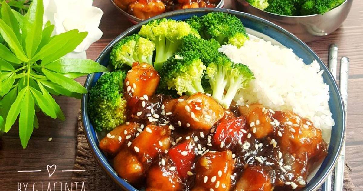 Resep Teriyaki Chicken Bowl + Broccoli Oleh Giacinta Permana - Cookpad