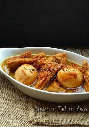 Foto resep Semur Telur dan Tahu