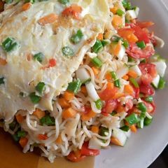 A picture of Noodles salade.