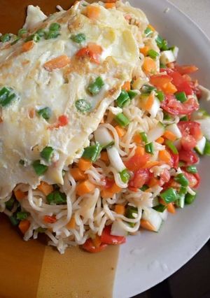 A picture of Noodles salade.