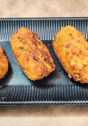 A picture of Leftover Rice Cutlets.