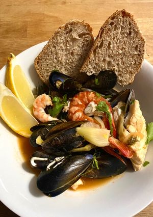 A picture of Brodet - Dalmation Fish and Fennel Stew.