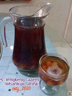 Foto resep Es Lengkeng Adem (Lo Han Kuo Drink)