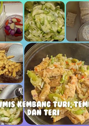 Foto resep Tumis kembang Turi, tempe dan teri