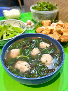 Hình của món Canh Rau Dền Cá Thác Lác.