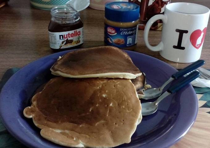 Sarten Expréss🥰 te haces unos Pancakes en 15 minutos! todos los ingre
